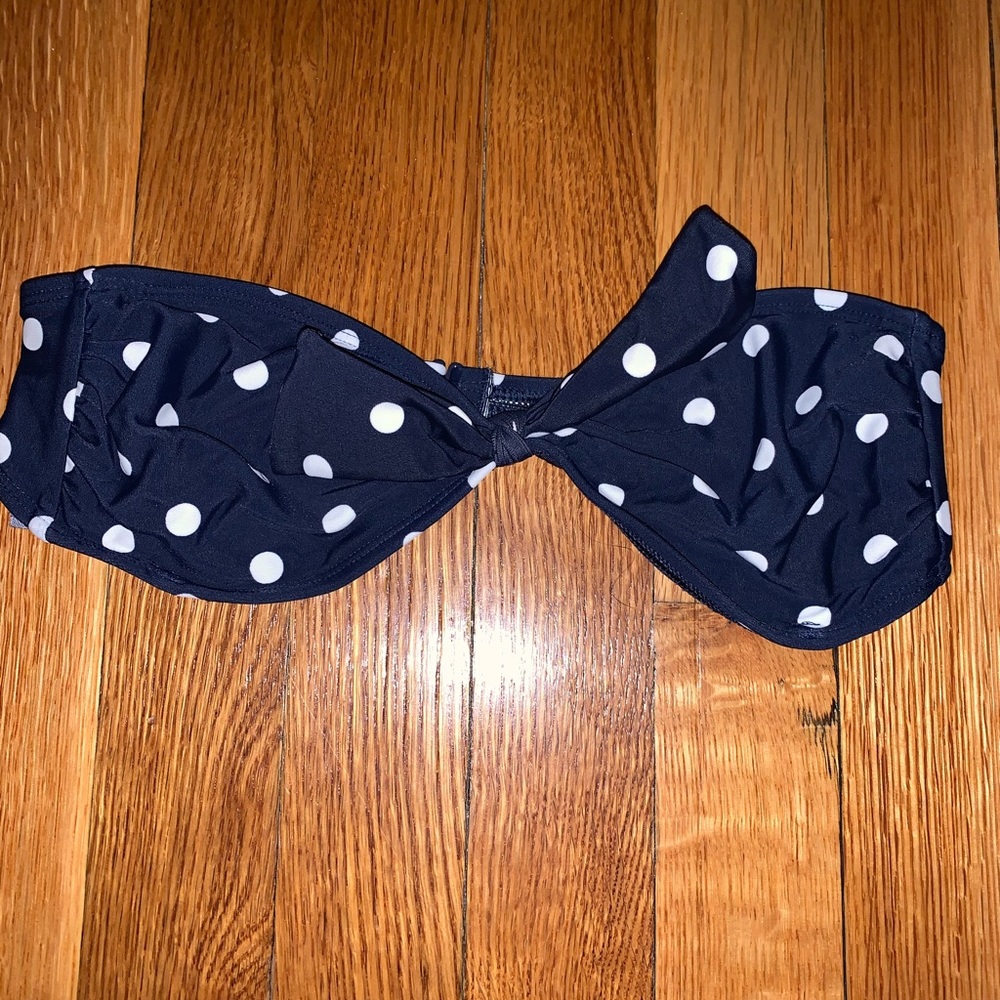Polka dotted bikini top